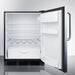 Summit 24 in. 5.5 Cu. ft. Stainless Steel Compact Refrigerator - FF63BKSS