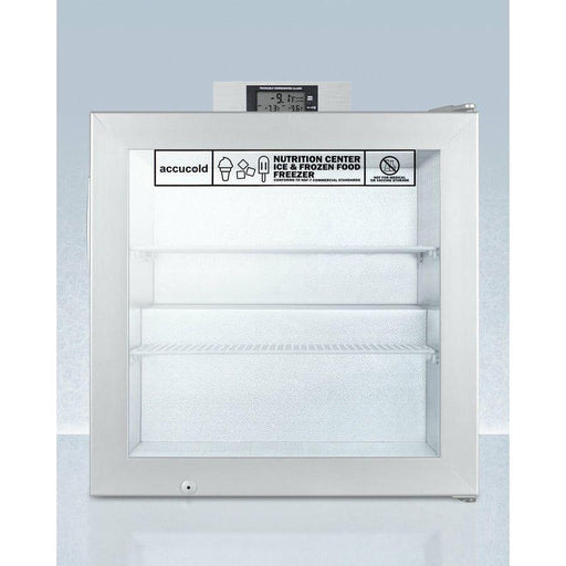 Summit 24 in. Compact All-Freezer with 2.0 Cu. Ft. Capacity, 2 Wire Shelves, Right Hinge with Door Lock, LED Lighting, Adjustable Thermostat - SCFU386NZ