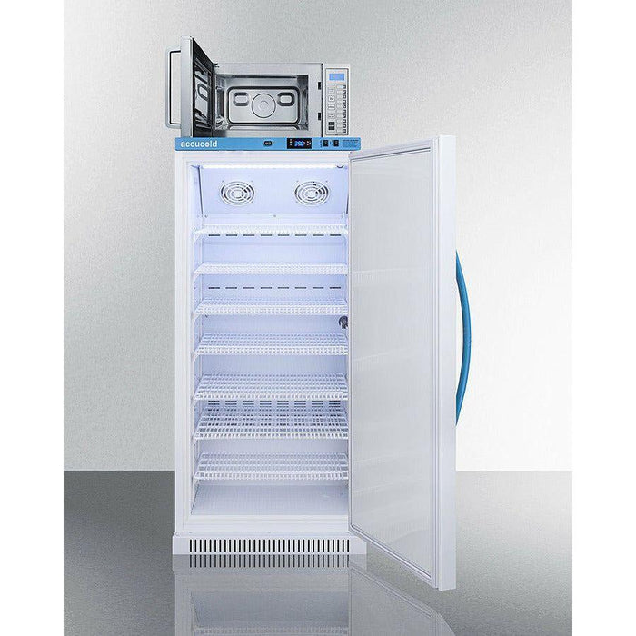 Summit 24 in. MOMCUBE 8 cu.ft. Breast Milk Refrigerator/Microwave Combination - MLRS8MC-SCM1000SS