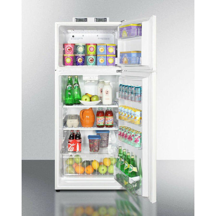 Summit 24 in. Wide 10.3 Cu. Ft. Top Mount Refrigerator with Top Mounted Thermometer - BKRF111