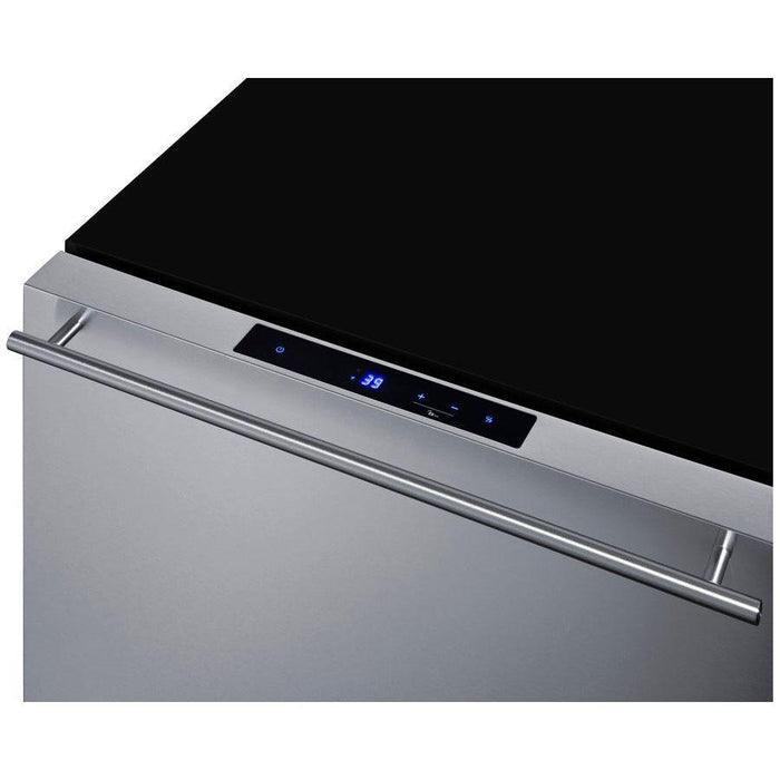 Summit 24 in. Wide 2-Drawer All-Refrigerator, ADA Compliant with 3.1 cu. ft. Capacity, Frost Free Defrost, CFC Free, LED Lighting - ASDR2414