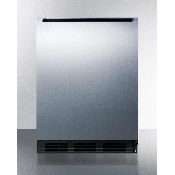 Summit 24 in. Wide 5.1 Cu. Ft. Compact Refrigerator with Adjustable Shelves - CT663BKSSH