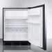 Summit 24 in. Wide 5.1 Cu. Ft. Compact Refrigerator with Adjustable Shelves - CT663BKSSH