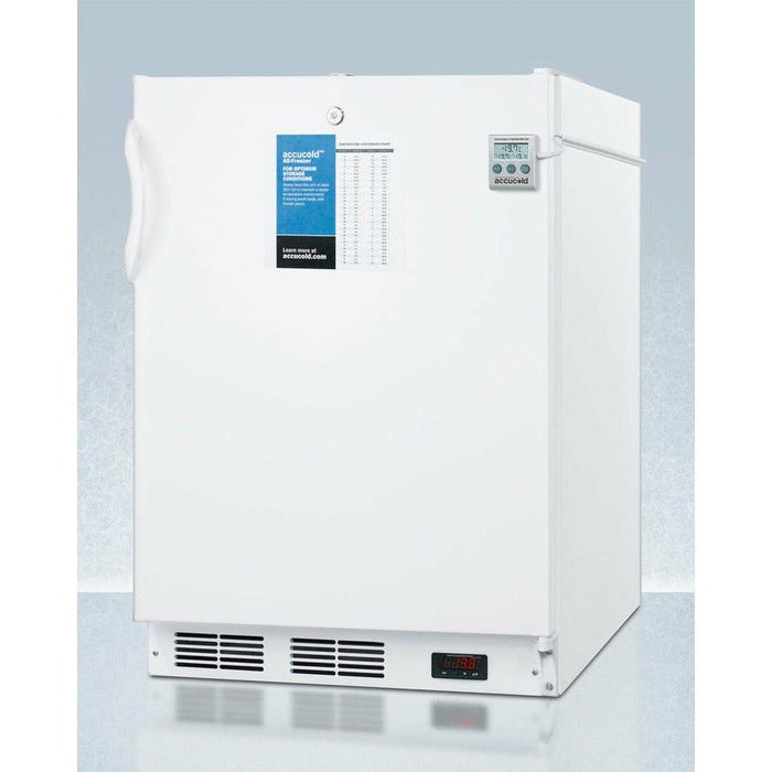 Summit 24 In. Wide All-Freezer, ADA Compliant with 3.2 cu. ft. Capacity, Right Hinge, Manual Defrost, ADA Compliant, Factory Installed Lock, CFC Free - VT65ML7PLUS2ADA