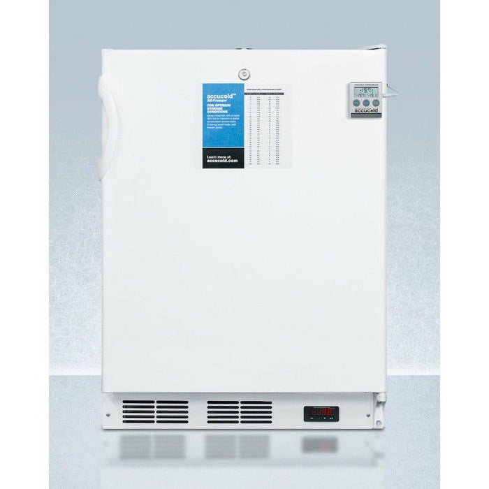 Summit 24 In. Wide All-Freezer, ADA Compliant with 3.2 cu. ft. Capacity, Right Hinge, Manual Defrost, ADA Compliant, Factory Installed Lock, CFC Free - VT65ML7PLUS2ADA