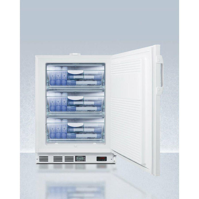 Summit 24 In. Wide All-Freezer, ADA Compliant with 3.5 cu. ft. Capacity, Right Hinge, Manual Defrost, ADA Compliant, Approved for Medical Use - VT65ADA