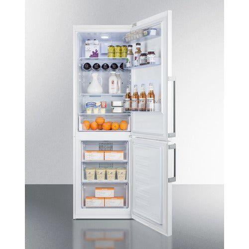 Summit 24 in. Wide Bottom Freezer Refrigerator - FFBF241W