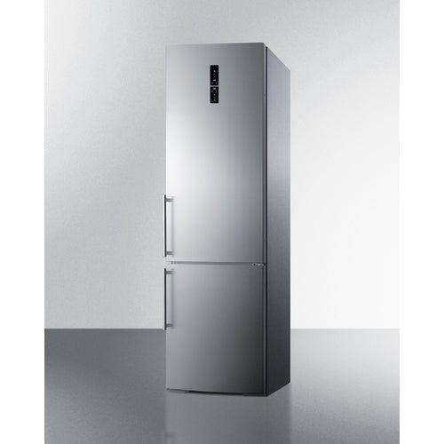 Summit 24 in. Wide Bottom Freezer Refrigerator With Icemaker - FFBF181ESIM