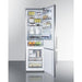 Summit 24 in. Wide Bottom Freezer Refrigerator With Icemaker - FFBF181ESIM