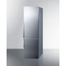 Summit 24 in. Wide Bottom Freezer Refrigerator With Icemaker - FFBF247SSIM