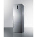 Summit 24 in. Wide Bottom Freezer Refrigerator With Icemaker - FFBF249SSIM