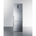 Summit 24 in. Wide Bottom Freezer Refrigerator With Icemaker - FFBF249SSIM