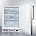 Summit 24 In. Wide Built-In All-Freezer, ADA Compliant with 3.5 cu. ft. Capacity, Right Hinge, Manual Defrost, ADA Compliant, Approved for Medical Use, Adjustable Thermostat - VT65ML7CSSADA