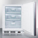 Summit 24 In. Wide Built-In All-Freezer with 3.5 cu. ft. Capacity, Right Hinge, Manual Defrost, ADA Compliant, Approved for Medical Use - VT65MLBIIFADA