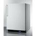 Summit 24 in. Wide Built-In All-Freezer with Adjustable Chrome Shelves, Door/Temperature Alarms, Temperature Memory Function - SCFF53BXCSS