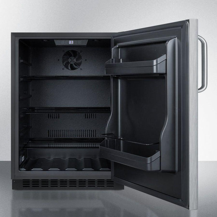 Summit 24 in. Wide Built-In All-Refrigerator, ADA Compliant - AL54SSTB