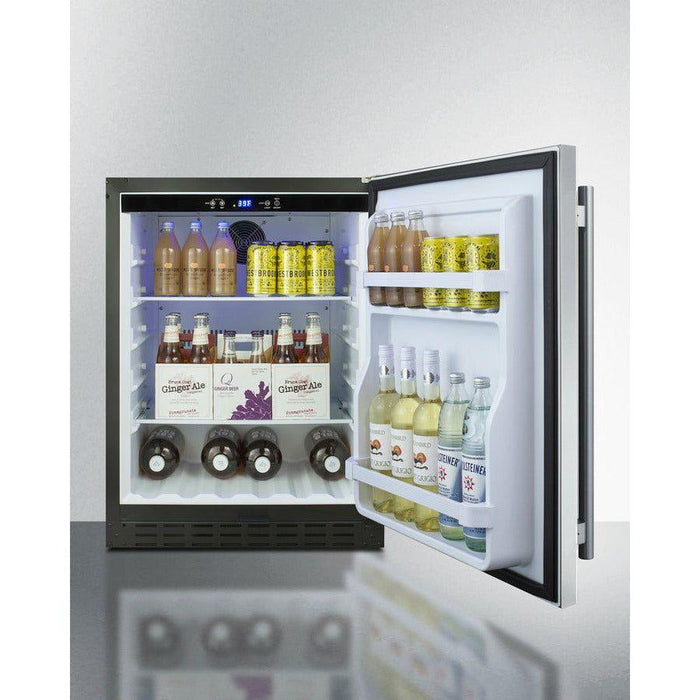 Summit 24 in. Wide Built-In All-Refrigerator, ADA Compliant - AL55