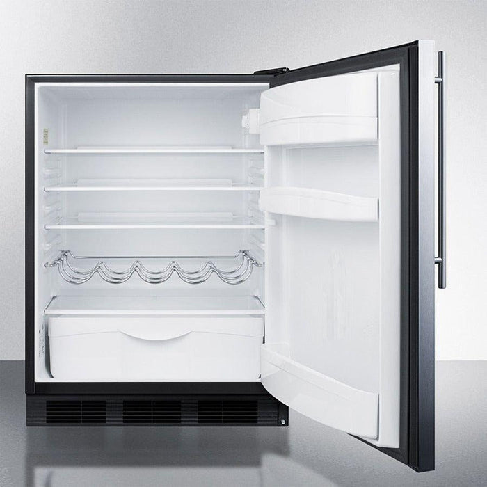 Summit 24 in. Wide Built-in All-Refrigerator, ADA Compliant - FF63BKBISS