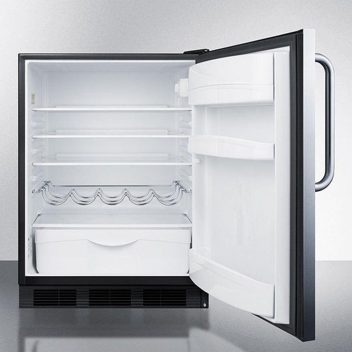 Summit 24 in. Wide Built-In All-Refrigerator, ADA Compliant - FF63BKCSSADA