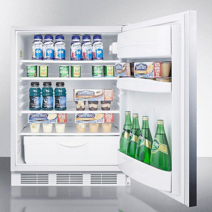 Summit 24 in. Wide Built-In All-Refrigerator, ADA Compliant - FF6WBISS