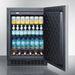 Summit 24 in. Wide Built-in All-refrigerator - FF64BXCSS