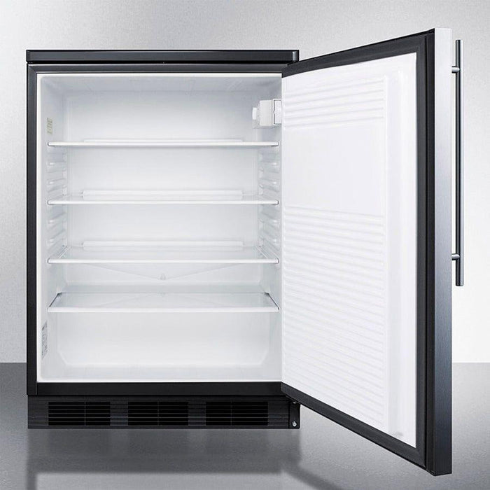 Summit 24 in. Wide Built-in All-refrigerator - FF7LBLKBISS