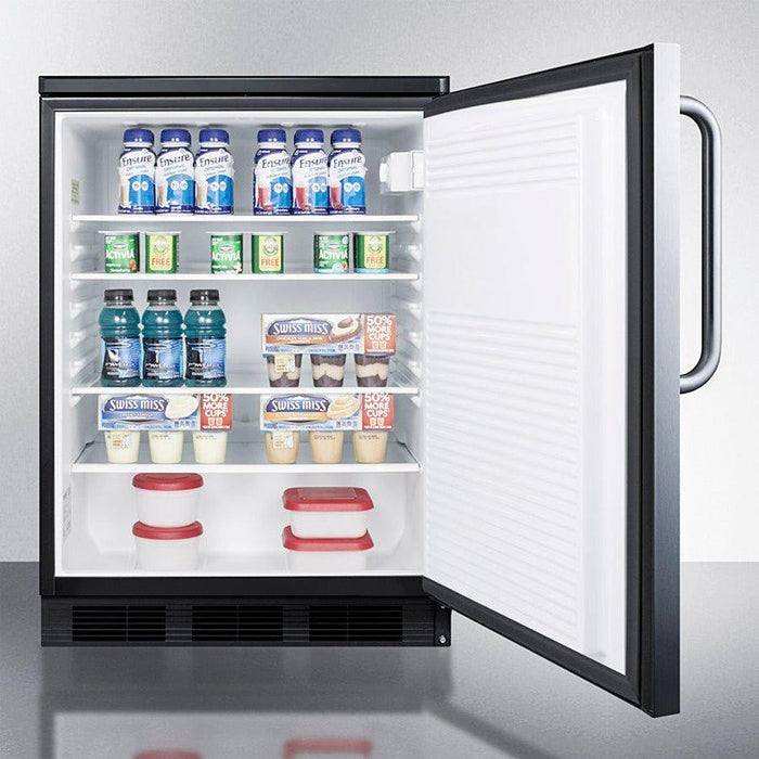 Summit 24 in. Wide Built-in All-refrigerator - FF7LBLKBISS