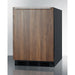 Summit 24 in. Wide Built-in All-refrigerator with Wood Panel Door - FF63BKBIWP1