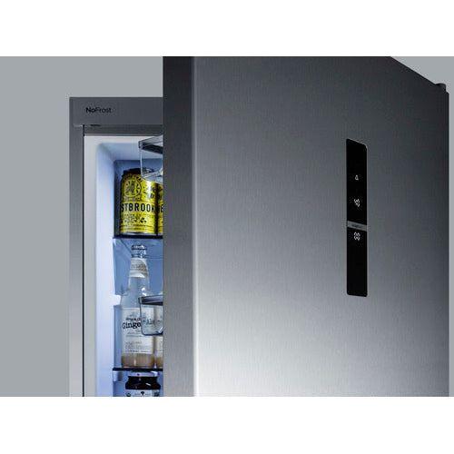 Summit 24 in. Wide Built-In Bottom Freezer Refrigerator With Icemaker - FFBF249SSBIIM