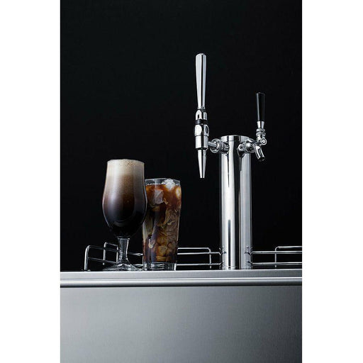 Summit 24 in. Wide Built-In Coffee Kegerator, ADA Compliant - SBC58BLBIADACMTWIN