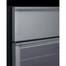 Summit 24 in. Wide Built-In Commercial Beverage Refrigerator With 4.76 cu. ft. Capacity, Top Drawer, Cantilevered Chrome Shelves, Double-Pane Tempered Glass Door - SCR615TD