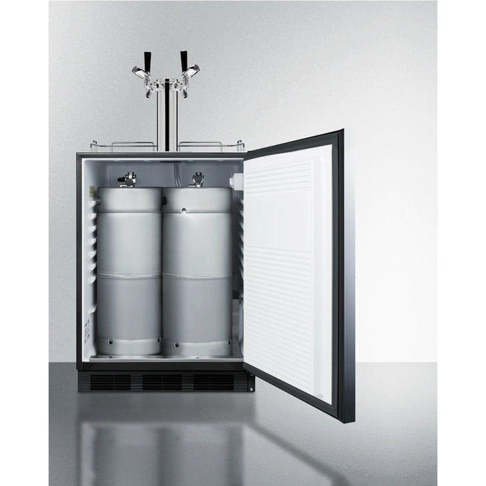 Summit 24 in. Wide Built-In Kegerator, ADA Compliant - SBC58BLBIADALock