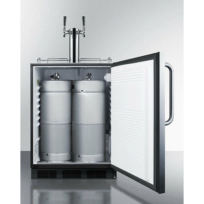 Summit 24 in. Wide Built-In Kegerator, ADA Compliant - SBC58BLBICSSADA