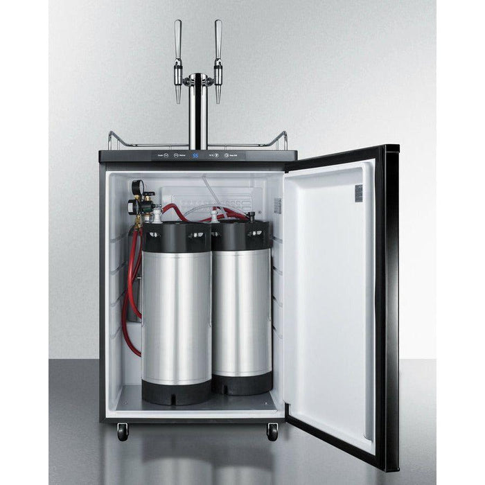 Summit 24 in. Wide Built-In Nitro-Infused Coffee Kegerator - SBC682NCFTWIN