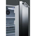 Summit 24 in. Wide Built-In Outdoor All-Refrigerator with 5.5 cu. ft. Capacity, 3 Glass Shelves, Right Hinge with Reversible Doors, with Door Lock - CL68ROS