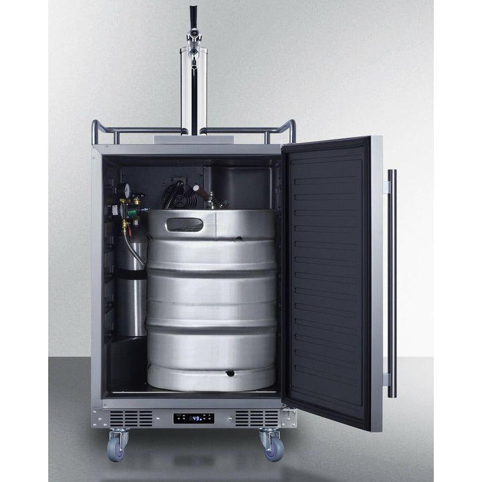 Summit 24 in. Wide Built-In Outdoor Commercial Beer Kegerator - BC74OSCOM