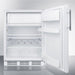 Summit 24 in. Wide Built-In Refrigerator-Freezer with 5.1 cu. ft. Capacity, 2 Glass Shelves, Right Hinge with Reversible Doors, Crisper Drawer, Cycle Defrost, CFC Free, Wine Shelf - CT661WBI