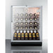 Summit 24 in. Wide Built-In Wine Cellar, ADA Compliant with 36 Bottle Capacity, Right Hinge, Glass Door, With Lock, 4 Adjustable Wine Racks, Analog Control, LED Light, Compressor Cooling, ETL Approved, CFC Free - SWC6GBL