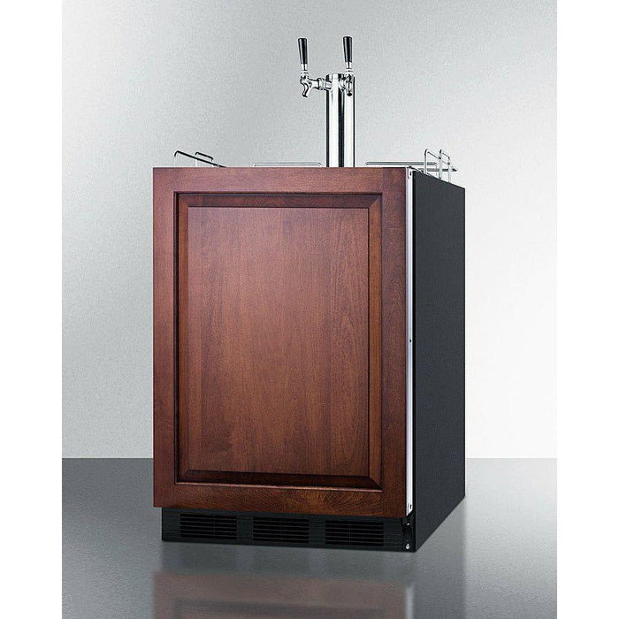 Summit 24 in. Wide Built-In Wine Kegerator, ADA Compliant (Panel Not Included) - SBC58BLBIADAIFWKDTWIN