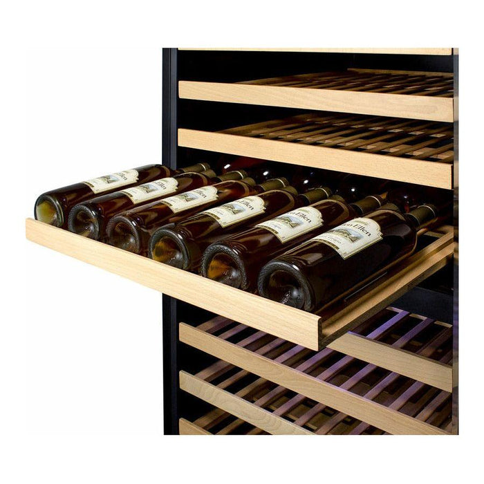 Summit 24 in. Wide Dual Zone Wine Cellar with 162 Bottle Capacity, Right Hinge, Glass Door, With Lock, 13 Extension Wine Racks, Digital Control, LED Light, Compressor Cooling, Digital Thermostat, High/Low Temperature Alarm - SWC1966B