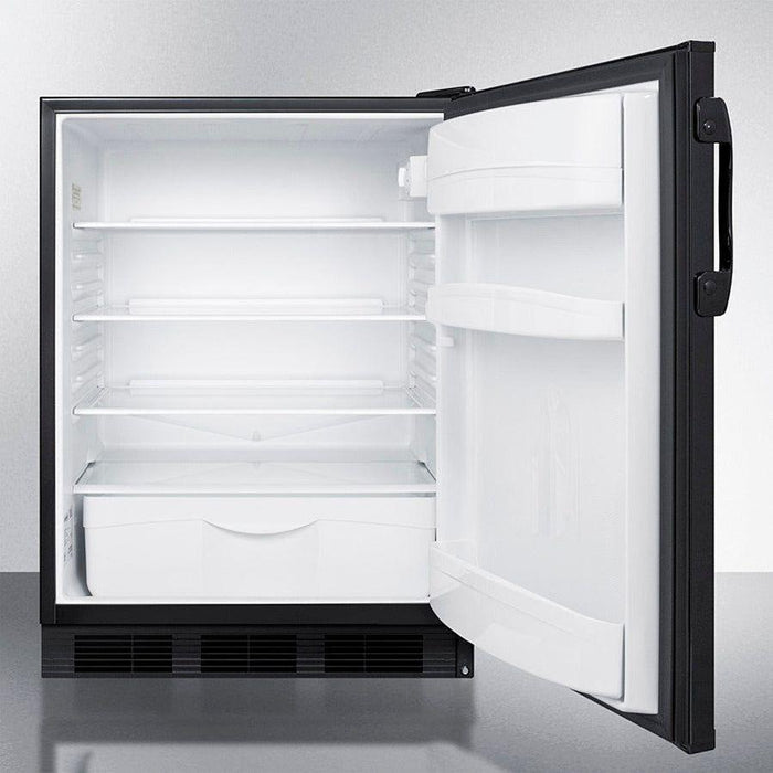 Summit 24 in. Wide Exterior Fan Built-in All-refrigerator - FF6BKBI