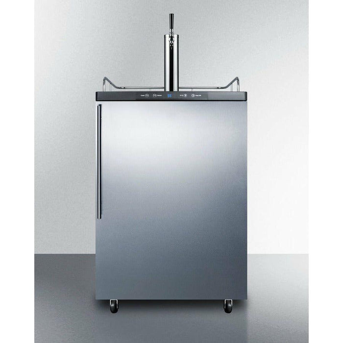 Summit 24 in. Wide Kegerator 5.7 cu. ft. Freestanding Beer Dispenser - SBC635M