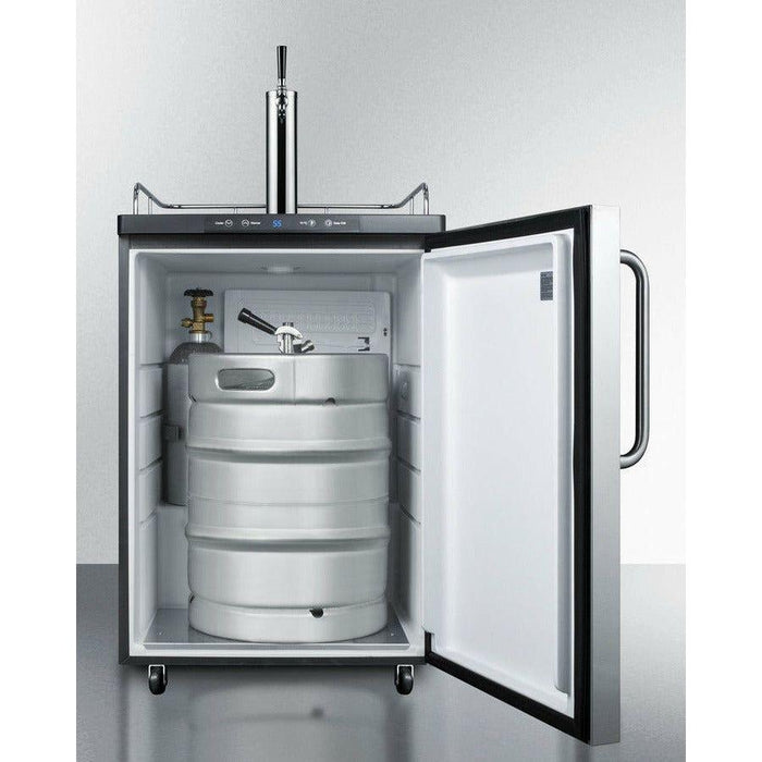 Summit 24 in. Wide Kegerator 5.7 cu. ft. Freestanding Beer Dispenser - SBC635M