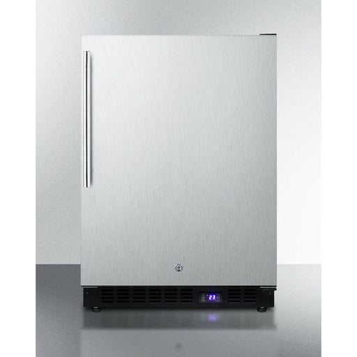 Summit 24 in. Wide Outdoor All-Freezer with 4.72 cu.ft. Capacity, Right Hinge, Frost Free Defrost, Frost-Free Operation, Digital Thermostat - SPFF51OSCSSHV