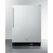 Summit 24 in. Wide Outdoor All-Freezer With Icemaker with 4.72 cu.ft. Capacity, Right Hinge, Frost Free Defrost, Ice Maker, Digital Thermostat - SPFF51OSCSSHVIM