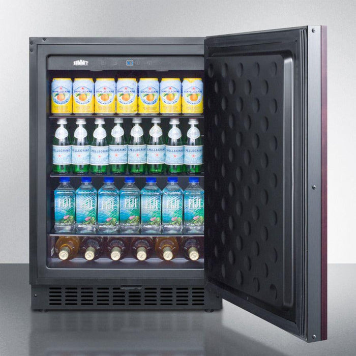 Summit 24 in. Wide Outdoor All-Refrigerator (Panel Not Included) with 4.6 cu.ft. Capacity, 3 Glass Shelves, Right Hinge, Frost Free Defrost Energy Star Certified, Adjustable Glass Shelves, Frost-Free Operation, Digital Thermostat, CFC Free - SPR627OS