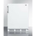 Summit 24 in. Wide Refrigerator-Freezer with 5.1 cu. ft. Capacity, 2 Glass Shelves, Right Hinge with Reversible Doors, Crisper Drawer, Cycle Defrost, CFC Free, Adjustable Glass Shelves, Adjustable Thermostat - CT661W