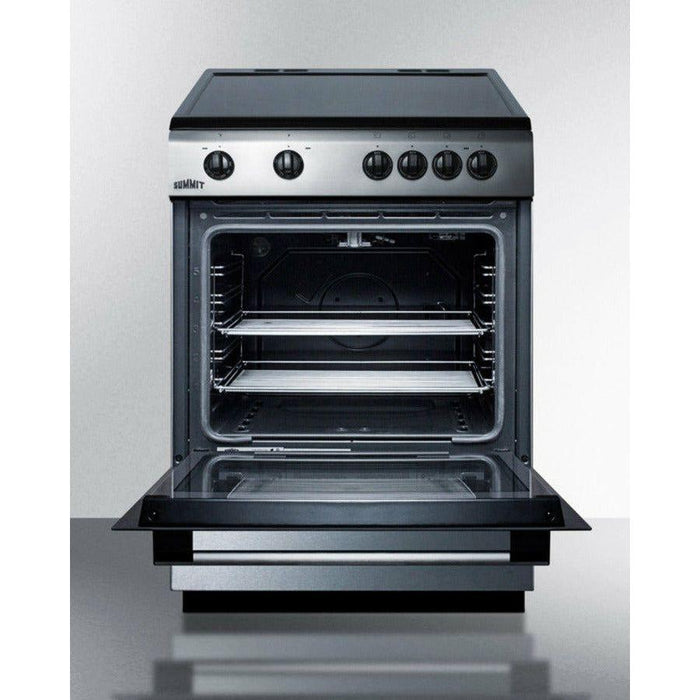 Summit 24 in. Wide Smooth Top Electric Range - CLRE24