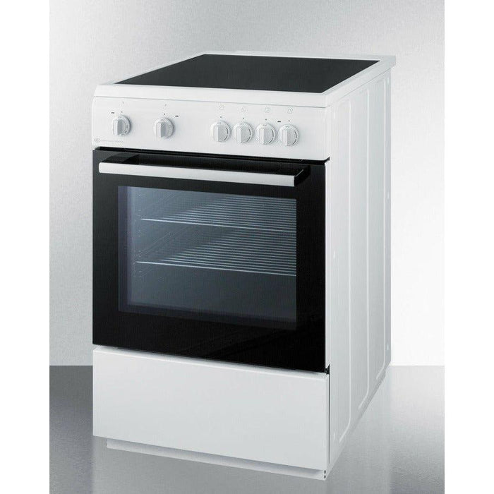 Summit 24 in. Wide Smooth Top Electric Range - CLRE24WH