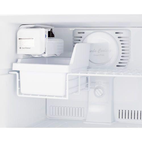 Summit 24 in. Wide Top Mount Refrigerator-Freezer With Icemaker - FF1293SSIM